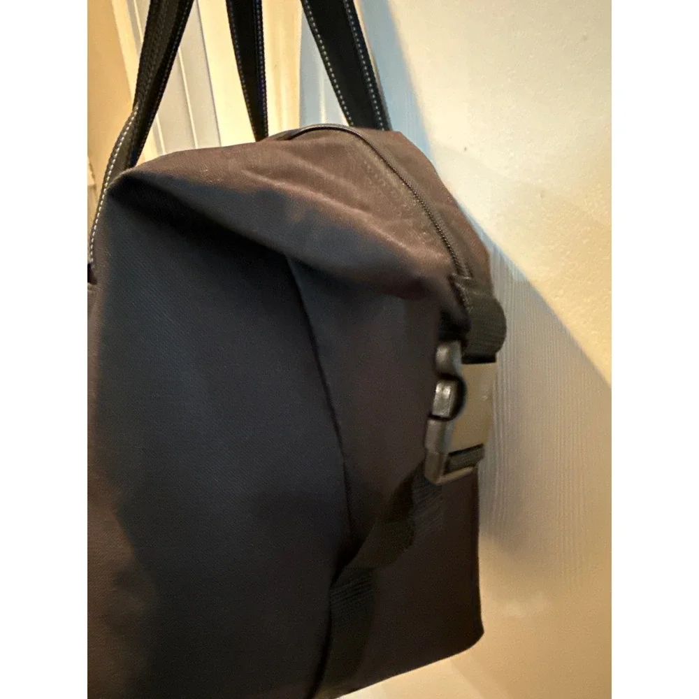Costco Wholesale Black Canvas Tote Bag Zippered Large Carryall
